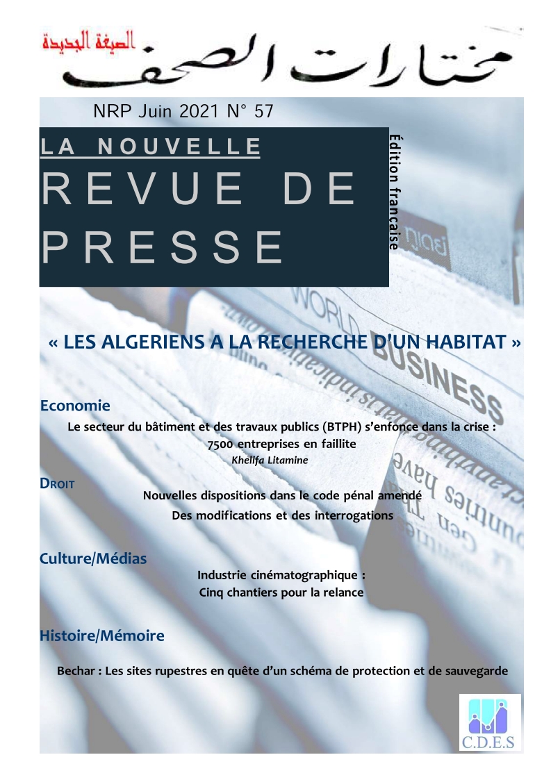 Nouvelle Revue de presse  du CDES d'Oran en français et en arabe